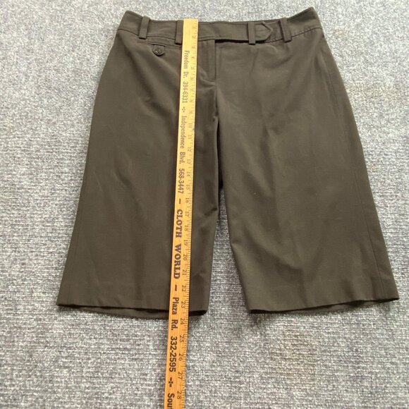 Ann Taylor Shorts Womens 6 Brown Bermuda Casual ‎ Office Wear Beach Preppy - Picture 7 of 10